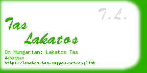 tas lakatos business card
